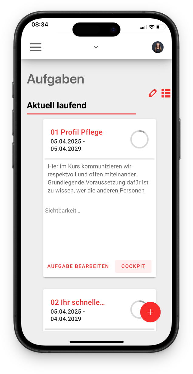 edubreak®CAMPUS App Aufgaben