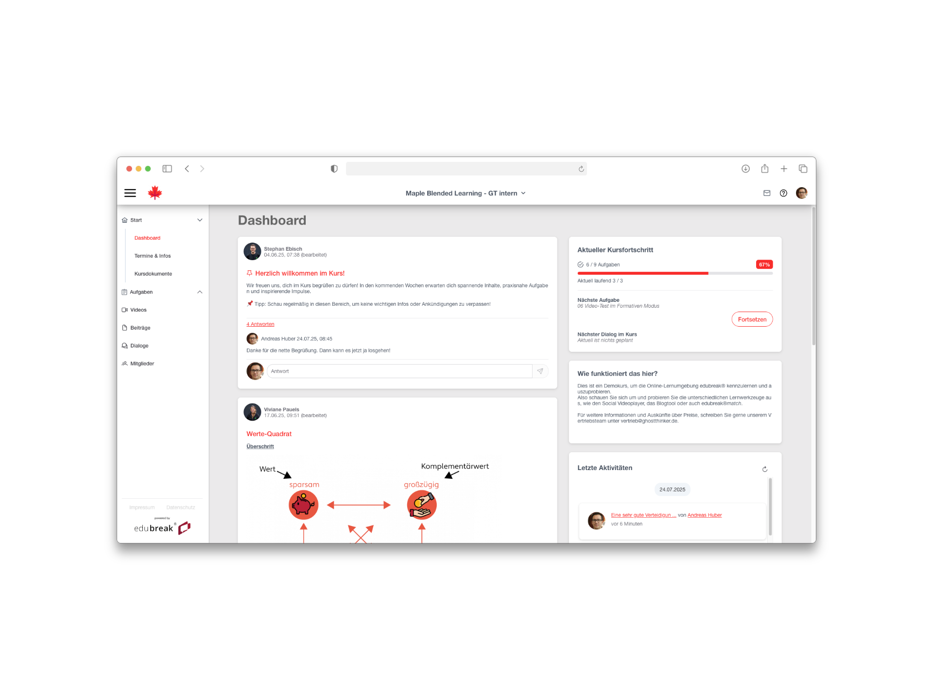 edubreak Maple Startseite