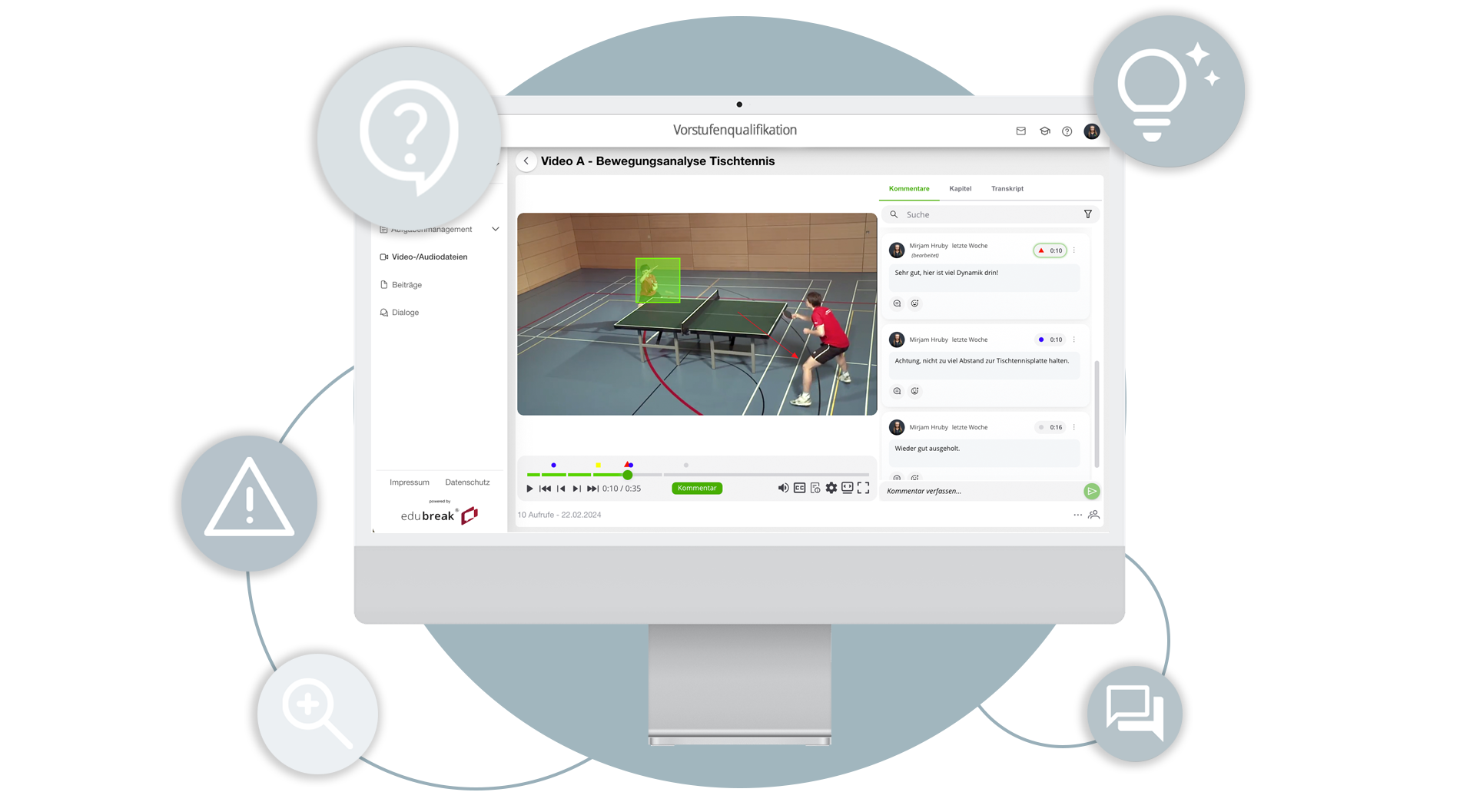 2026 neuer Social Video Player Icon Grafik